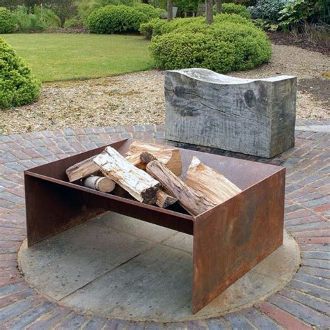 metal outdoor fire pit ideas